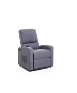 POLTRONA CON RECLINER ELETTRICO "FIORELLA" BLUE JEANS, 73X80X101 CM